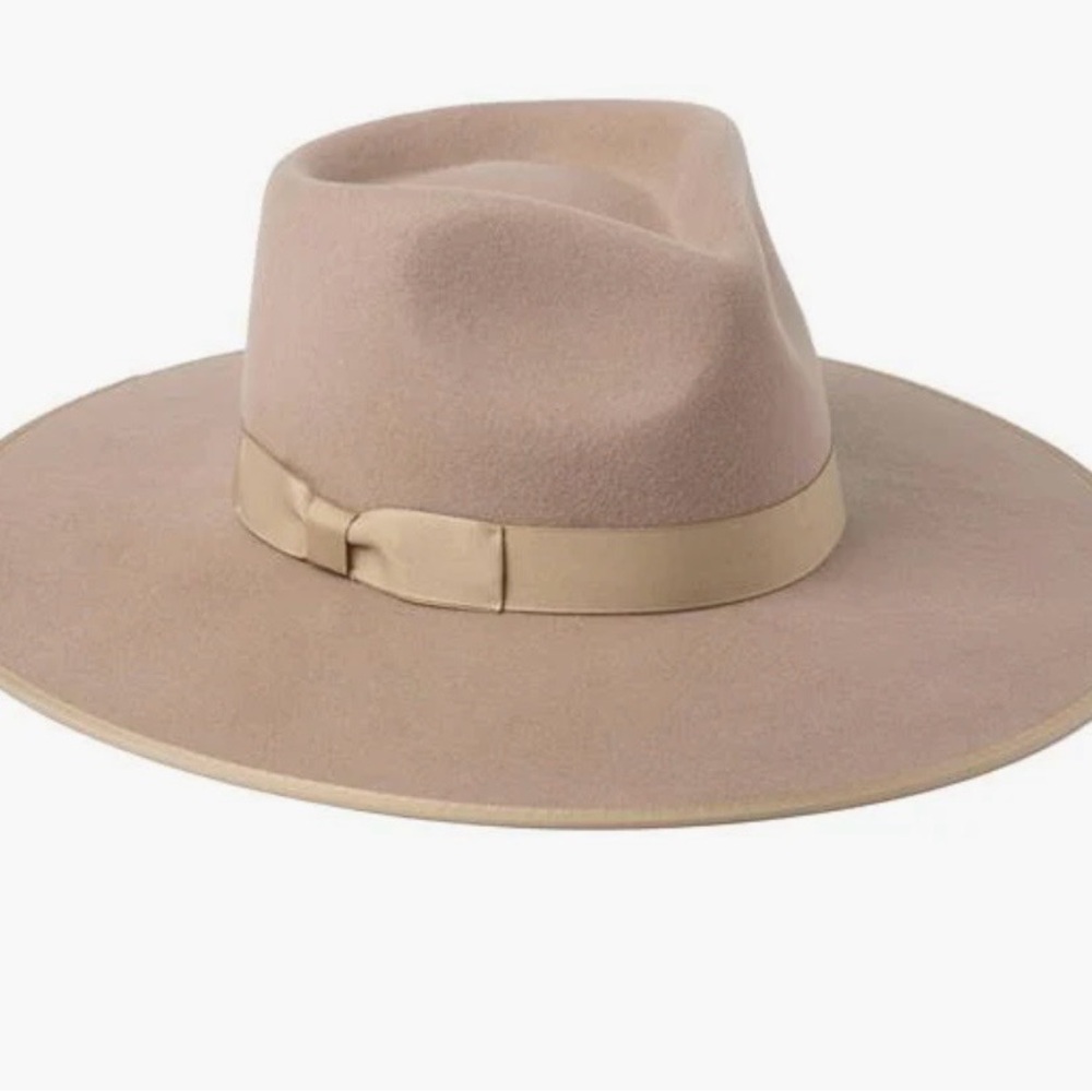 Lack Of Color Taupe Wide-Brim Hat. Size medium. Retail $158